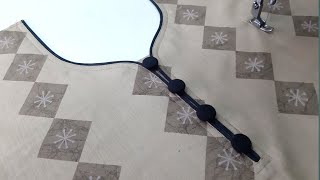 Creative Piping Neck Design cutting and stitching [upl. by Hannahs837]