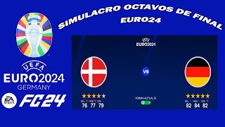 SIMULACRO EURO24 OCTAVOS DE FINAL DINAMARCA VS ALEMANIA EN FC24 [upl. by Phillane]