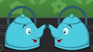 Polly Put The Kettle On Nursery Rhyme  Cartoon Animation Songs For Children [upl. by Namhcan]