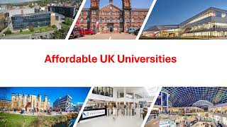 Affordable Universities in UK  Cheapest UK universities for international students  UK University [upl. by Francie]