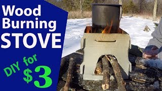 Wood Burning Stove Fire Box MYOG for Backpacking and Camping [upl. by Akimrehs]