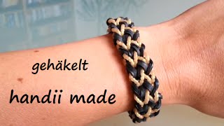 Loom Bands Armband  Fischgräten  mit Häkelhaken  Hook Variante 2  ohne Loom [upl. by Stortz]