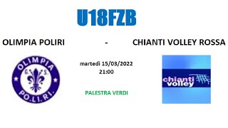 U18FZB  OLIMPIA POLIRI vs CHIANTI VOLLEY ROSSA [upl. by Divadnoj]