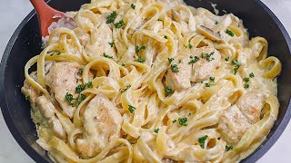 Ive Never Had Such Delicious Pasta Chicken Fettuccine Alfredo Recipe [upl. by Myrtice796]