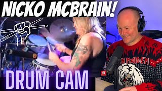 Drum Teacher Reacts Nicko McBrain  Drum Cam  Rime of the Ancient Mariner [upl. by Lleynad443]