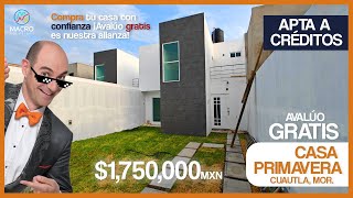 🏡La MEJOR CASA para vivir en CUAUTLA MORELOS🌸 APTA A CRÉDITOS✅ [upl. by Scales]