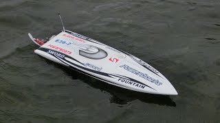 DTRC SWORD E36 RC Boat First Run ラジコンボート [upl. by Yenrab749]