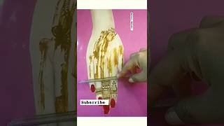 Reverse Mehndi designs shorts Mehndishortsfeed shortvideo shorts [upl. by Ahsotal]