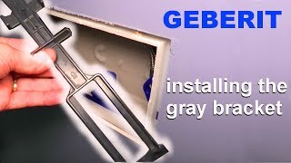 Geberit inwall carrier  installing the gray bracket [upl. by Eneirda293]