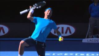 Djokovics Brilliance Frustrates Fognini  2014 Australian Open [upl. by Millard]