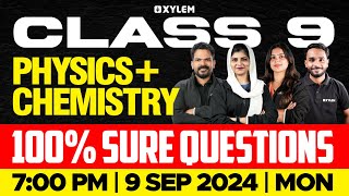 Class 9  Physics  Chemistry  Onam Exam  100 Sure Questions  Xylem Class 9 [upl. by Hakceber805]