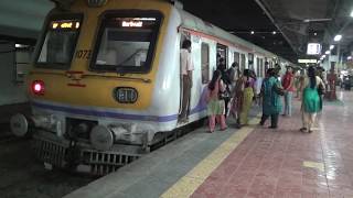 Night Video  Bright amp Shining Local Train Arriving at Andheri Station in Mumbai [upl. by Bartolemo232]