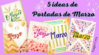 5 ideas PORTADAS del mes de MARZO para BULLET JOURNAL [upl. by Ade]