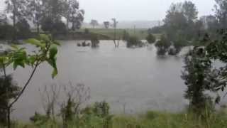 Flooding on Brisbane River at Fernvale [upl. by Neillij]