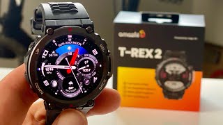 AMAZFIT TREX 2 full review and RUNNING GPSHR comparison with COROS POLAR and GARMIN [upl. by Tonina]