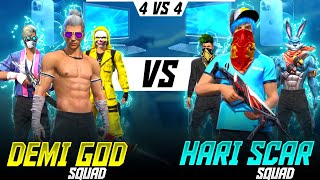 😍 DEMiGOd GAMiNG SQUAD VS HARI SCAR 💥 NEW SQUAD  TIPS AND TRICKS TAMIL  FREEFIRE [upl. by Jonme]