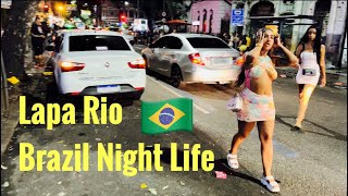 Lapa District  Night Life in Rio Brazil 🇧🇷 [upl. by Hun687]