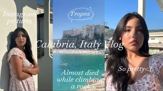 ITALY TRAVEL VLOG In Calabria going to the beaches seeing the sunset walking in Tropea [upl. by Aigil]