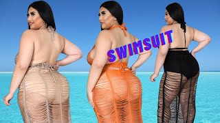 Swimsuit 🩱 cover up plus size fashion style 2023 [upl. by Smada]