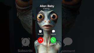 ALIEN BABY CALLING 👽📵😱 funny [upl. by Yonit]