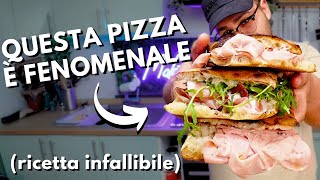 Ricetta della pizza in teglia DEVASTANTE della pizzeria di MalatidiPizza facile e veloce [upl. by Ahsial]