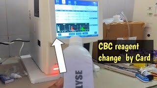 cbc machine reagent change by card reader  ark cbc machine [upl. by Ecinrahs]