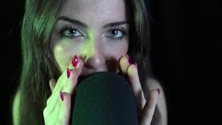 CLOSEUP ASMR Kisses mouth sounds unintelligible whispers [upl. by Adiarf]