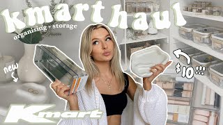 KMART HAUL 2023  home decor organisation storage ideas [upl. by Zinn]