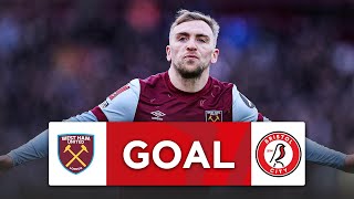 GOAL  Jarrod Bowen  West Ham United 10 Bristol City  Third Round  Emirates FA Cup 202324 [upl. by Jael]