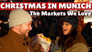 Visiting the Best 3 Locals Munich Christmas Markets German Winter Holidays Bavaria Americans React [upl. by Aneeuqal]