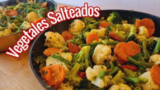 VEGETALES SALTEADOS prepáralos para toda la semana y come sano 🥦🥕🌽🫑 [upl. by Gallenz]