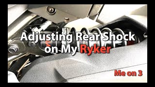 Adjusting Rear Shock on My Ryker [upl. by Stagg130]