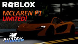 MCLAREN P1 LIMITED  ROBLOX JUPITER FLORIDA [upl. by Liane]