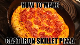 Cast Iron Skillet Pizza  Easy Recipe [upl. by Kaylyn]