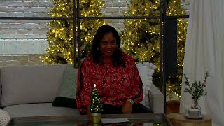 Lightscapes 12quot Real Wax Potted Christmas Tree Flameless Candle on QVC [upl. by Koblick929]