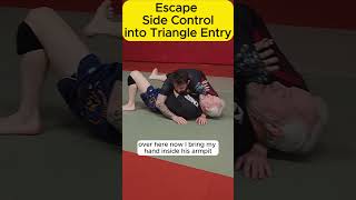 BJJ BEGINNER 😃 How to ESCAPE SIDE CONTROL bjj jiujitsu grappling [upl. by Lemart]