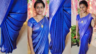 Saree draping in tamilபுடவை கட்டுவது எப்படிsaree pleating in tamil [upl. by Nysila]