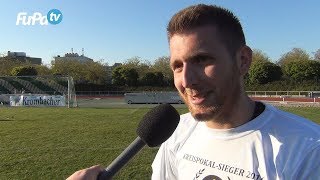 Sven Däggelmann  FC Alem Eggenstein  zum Spiel vs VfB Knielingen FuPatvInterview 552016 [upl. by Aihtibat15]