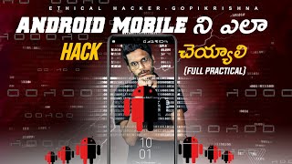 Access Android Mobile Using Metasploit Cybersecurity  In Telugu  Ethical Hacker  Gopikrishna [upl. by Girovard142]