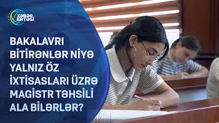 Bakalavrı bitirənlər niyə yalnız öz ixtisasları üzrə magistr təhsili ala bilərlər [upl. by Aifas]