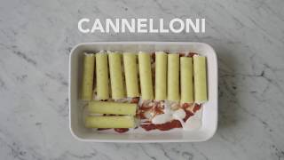 Barilla Cannelloni με Ricotta Mozzarella και σάλτσα Bolognese [upl. by Hairom]