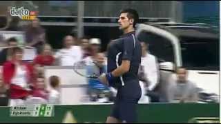 Novak Djokovic Imitates Serena Williamsthe best one ever [upl. by Seppala]