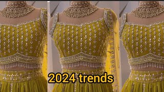 2024 lehenga design Top trending lehenga design for girls trendswithmonika [upl. by Kcirded]