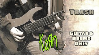 KoRn  Trash  BASS BACKING TRACK  GUITAR amp DRUMS ONLY [upl. by Posner]