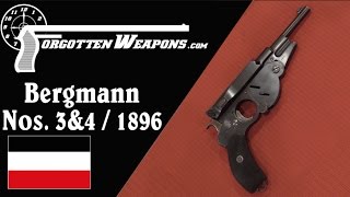 Bergmann No 3 amp No4 1896 Pistols [upl. by Anwadal731]