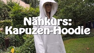 KAPUZEN HOODIE SELBER NÄHEN  DIY  Tutorial  Nähen für Anfänger [upl. by Allisirp]