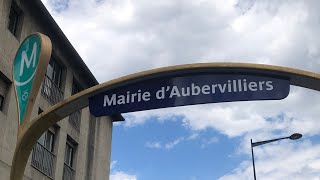 Inauguration du prolongement du métro ligne 12 à Aubervilliers  31052022 [upl. by Rolyat]