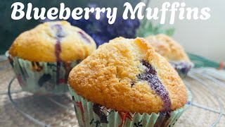 Easy Blueberry Muffins Recipe [upl. by Gabie]