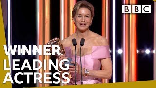 Renée Zellweger wins Leading Actress 2020 BAFTA  BBC [upl. by Walcoff]