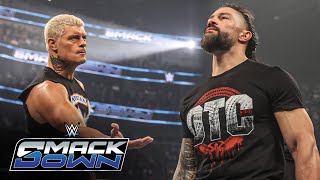 Roman Reigns and Cody Rhodes agree to join forces at Bad Blood SmackDown highlights Sept 13 2024 [upl. by Atinihc]